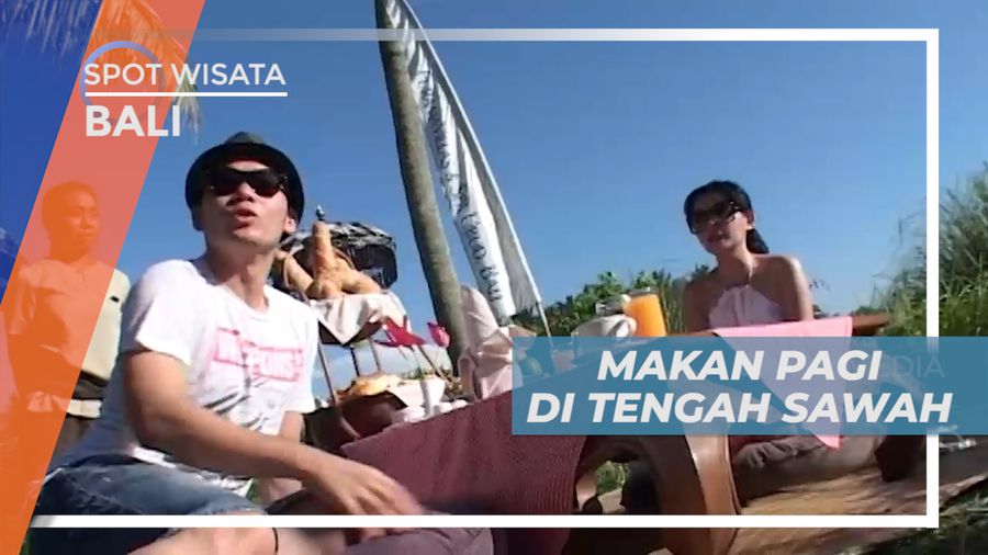 Menikmati Sensasi Sarapan Pagi di Tengah Persawahan, Bali