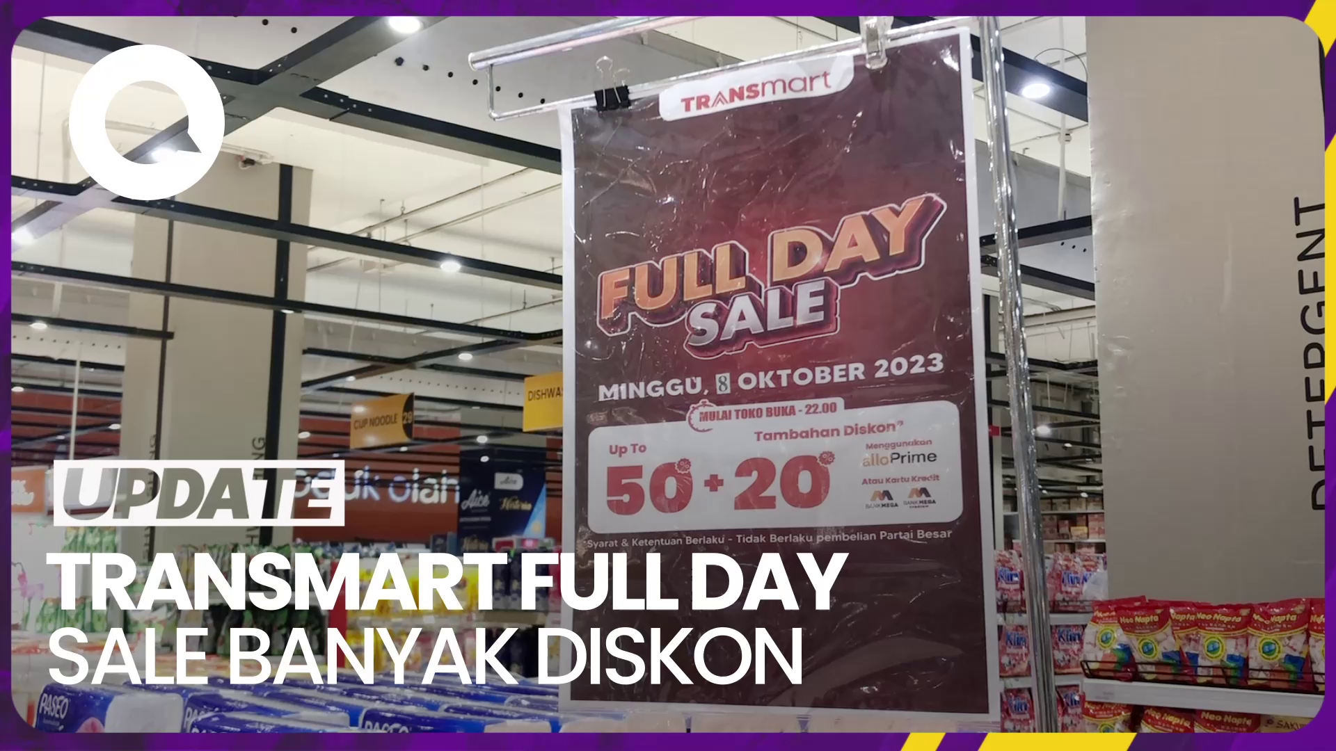 Allo Prime transaksi di Transmart Full Day Sale
