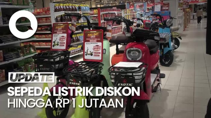 Diskon Sepeda Listrik Jadi Primadona di Transmart Full Day Sale