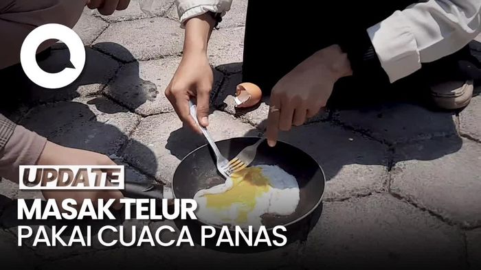  Tanpa Kompor, Warga Pati Memanfaatkan Cuaca Panas Masak Telur 