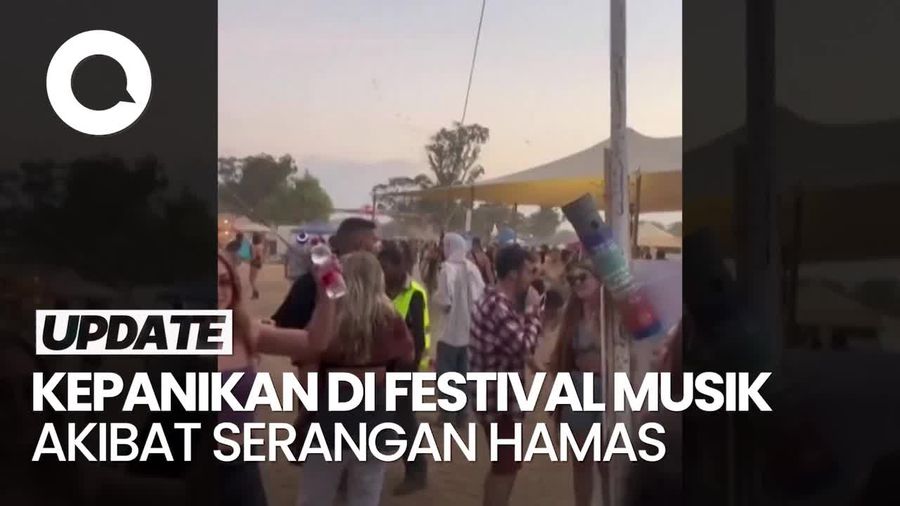 Pengunjung Festival Musik di Israel Kocar-kacir Diserang Hamas