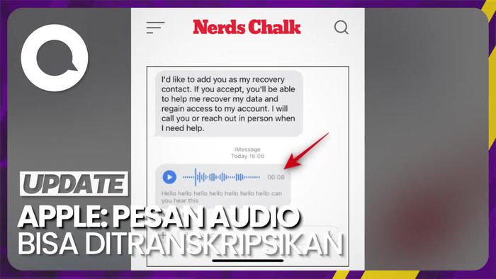 iOS 17 Suguhkan Fitur Transkripsi Audio dalam Pesan