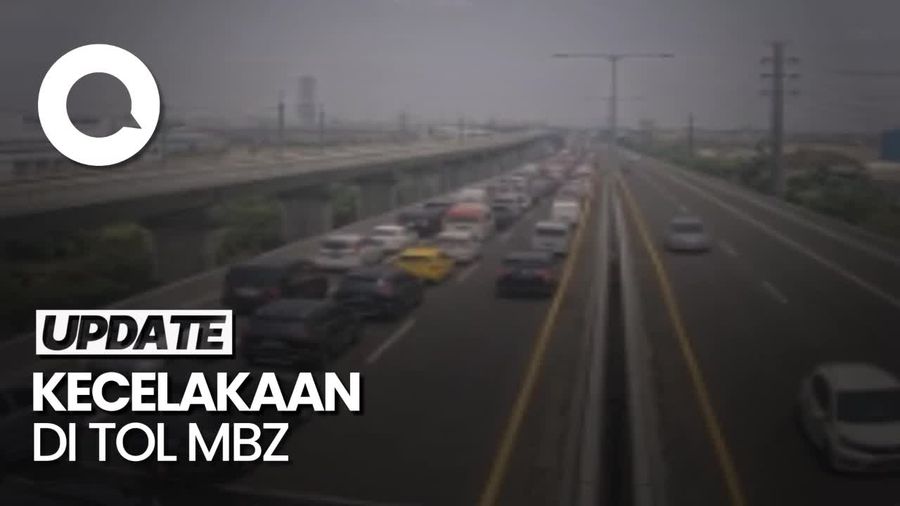 Kecelakaan Libatkan 2 Mobil, Tol MBZ Padat Merayap