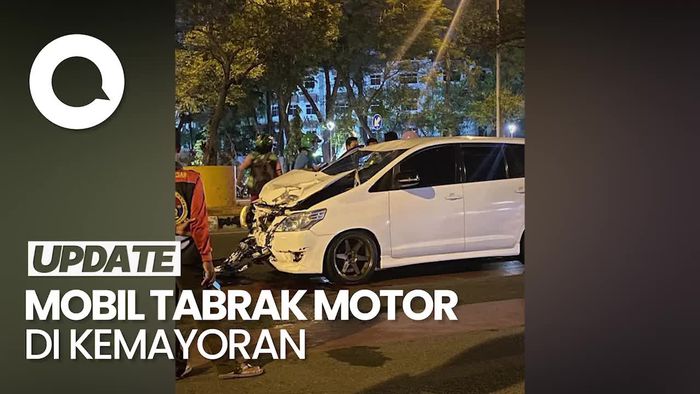 Mobil Tabrak Pemotor di Kemayoran, 3 Orang Tewas