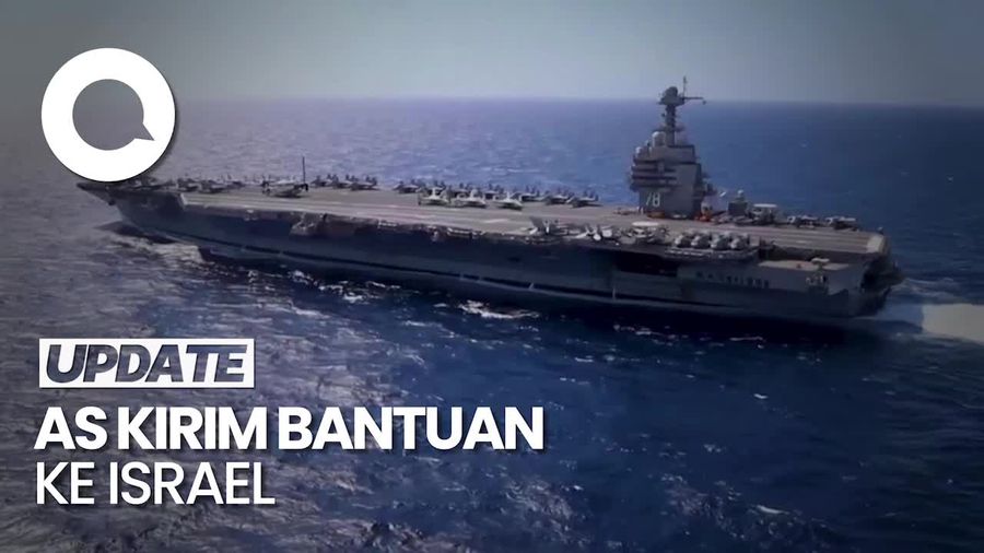 AS Kerahkan Kapal Induk USS Gerald Ford untuk Bantu Israel