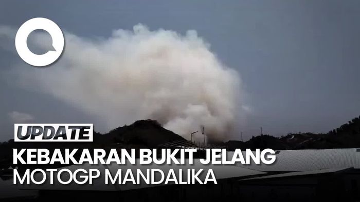 Bukit Dekat Sirkuit Mandalika Terbakar, Polisi Beberkan Penyebabnya