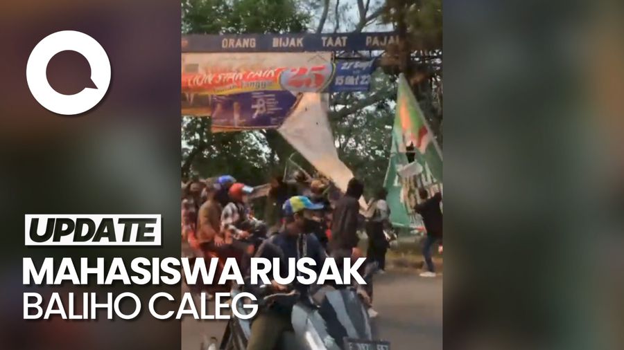 Heboh Mahasiswa Rusak Baliho Caleg di Bogor, Polisi Buka Suara