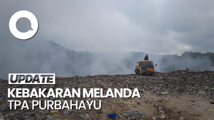 Sudah 3 Hari Kebakaran di TPA Purbahayu Pangandaran Belum Juga Padam