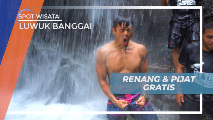 Menikmati Berenang dan Pijatan Gratis di Air Terjun Laumarang, Luwuk Banggai