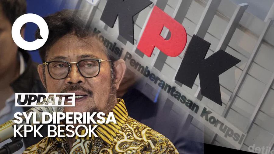 Besok, KPK Panggil SYL Terkait Dugaan Korupsi di Kementan