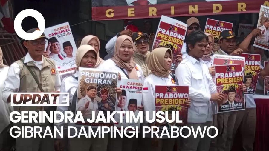 Alasan Gerindra Jaktim Usul Gibran Jadi Cawapres Prabowo: Cerdas-Sopan