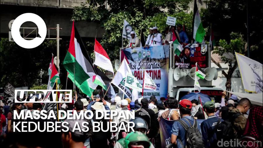 Massa Aksi Bela Islam di Depan Kedubes AS Bubar, Lalin Kembali Normal