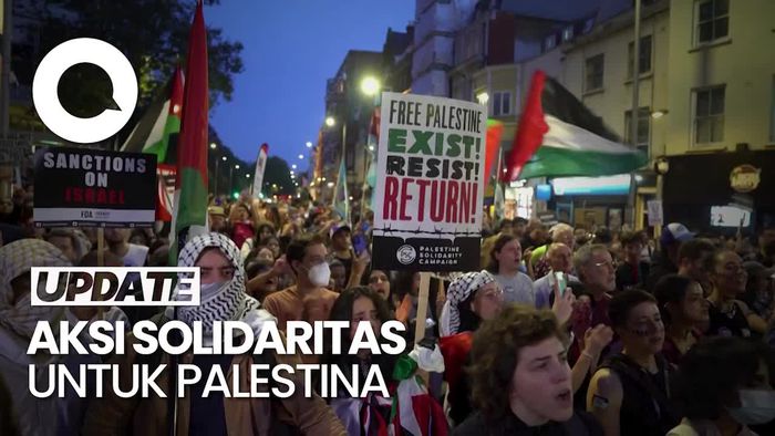Massa Aksi Bela Palestina di London: Kami Tak Akan Bungkam!