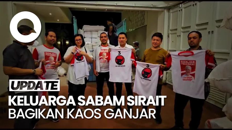 Keluarga Sabam Sirait Kirim Seratusan Ribu Kaos Pemenangan Ganjar