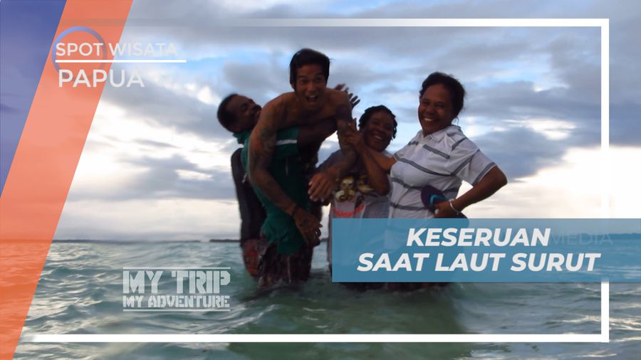 Berbagi Keseruan, Bermain Air di Deretan Pulau Berpasir Putih, Papua