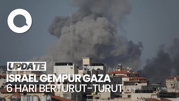 6 Hari Berturut-turut Gempuran Israel ke Gaza