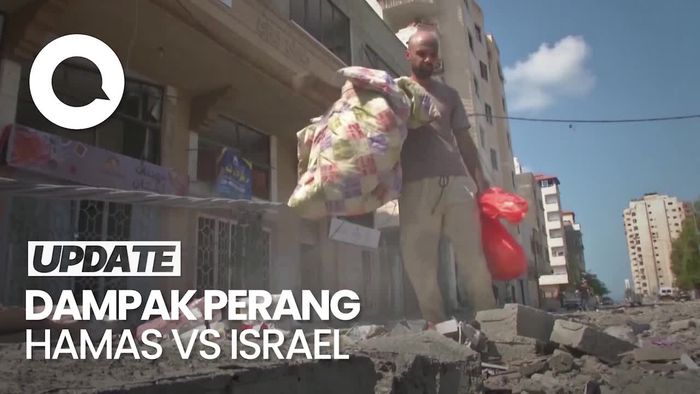 Pilu Warga Gaza: Rumah Hancur-Cari Sisa Makanan di Bawah Reruntuhan