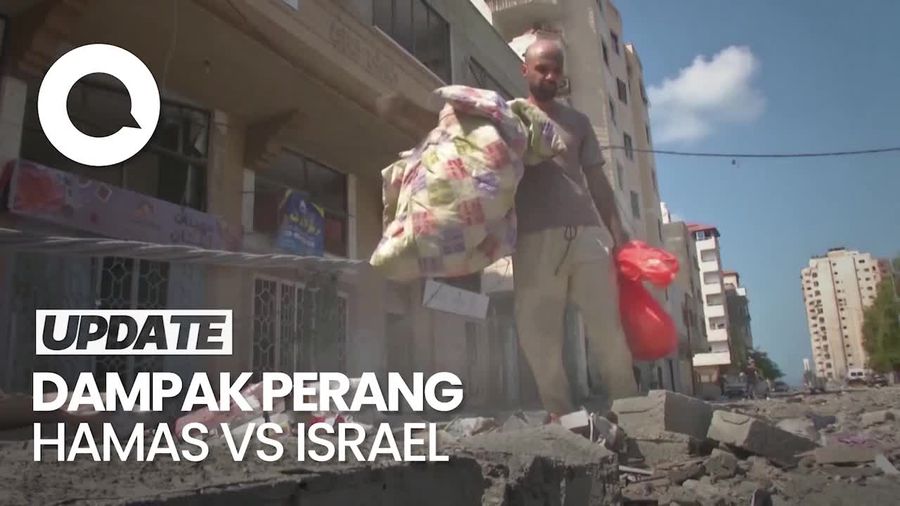 Pilu Warga Gaza: Rumah Hancur-Cari Sisa Makanan di Bawah Reruntuhan