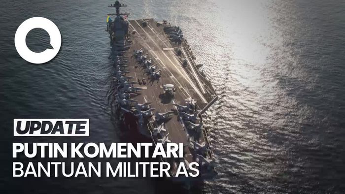 Putin Pertanyakan Motif AS Kirim Kapal Induk di Konflik Israel-Hamas