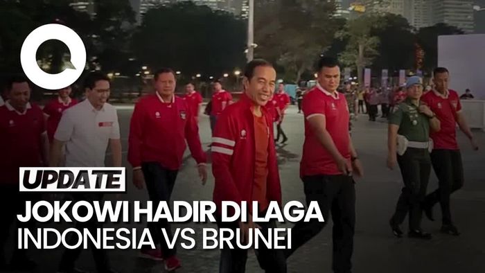 Jokowi-Iriana Tiba di GBK, Nobar Langsung Laga Indonesia vs Brunei
