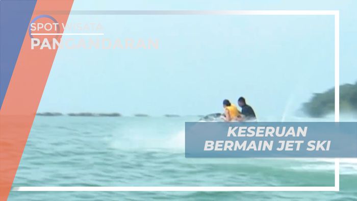 Serunya Tancap Gas, Kebut-kebutan di Laut Lepas Dengan Jetski, Pangandaran