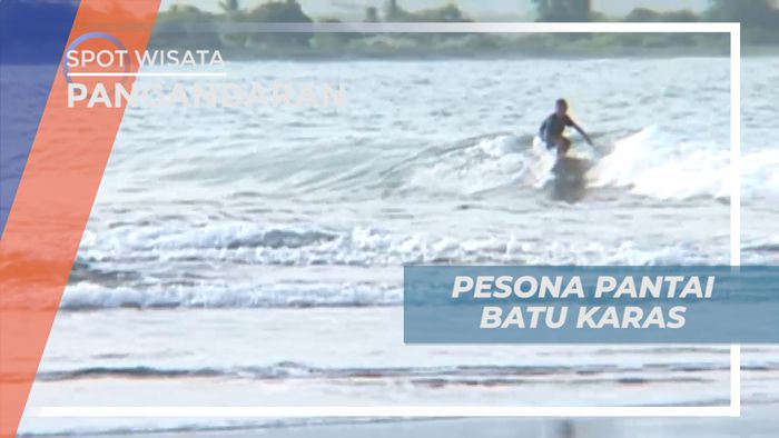 Menikmati Indahnya Suasana Sore di Pantai Batu Karas, Pangandaran