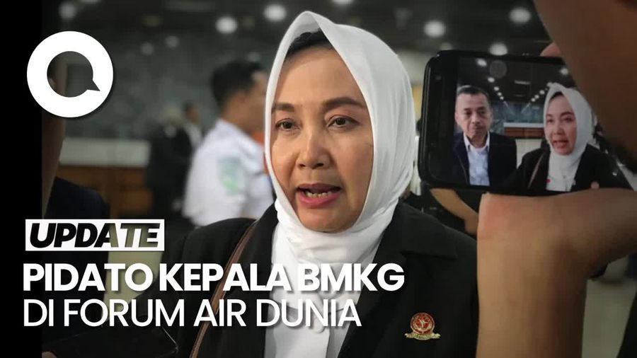 Pidato Kepala BMKG di 10th World Water Forum Bicara soal Keadilan Air