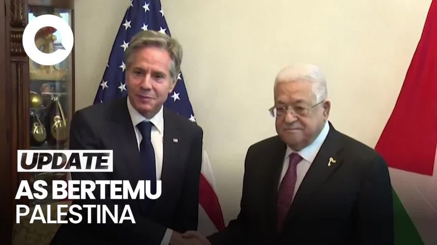 Menlu AS Temui Presiden Palestina, Cegah Perang Hamas Vs Israel Meluas