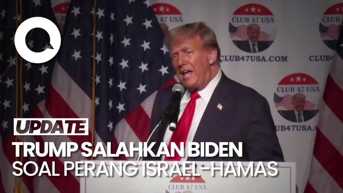 Trump Sebut Perang Israel-Hamas Terjadi Karena Kelalaian Biden