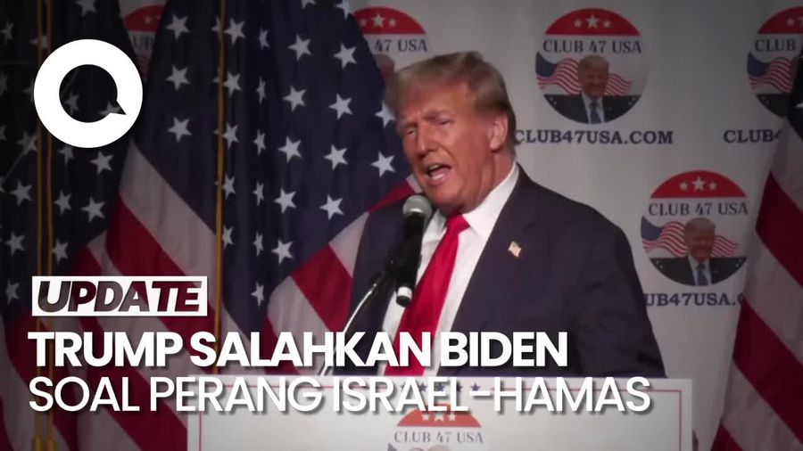 Trump Sebut Perang Israel-Hamas Terjadi Karena Kelalaian Biden