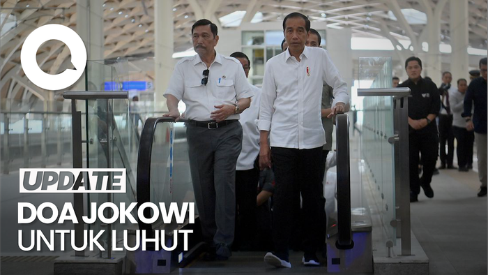 Jokowi Doakan Luhut Agar Segera Diberi Kesembuhan