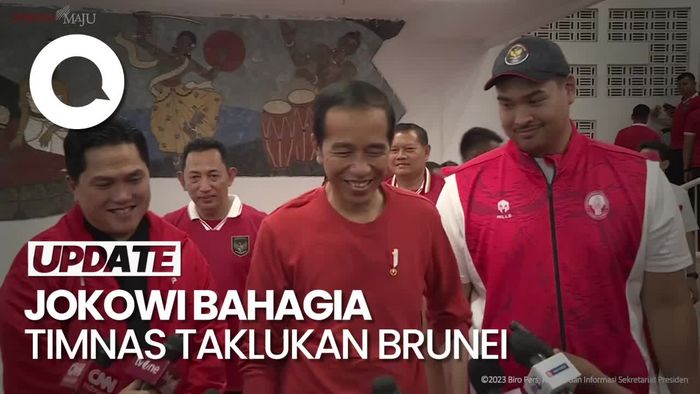 Indonesia Menang Telak Lawan Brunei, Jokowi: Sangat Menghibur!