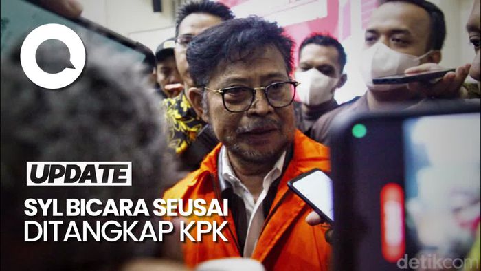 SYL Setelah Ditangkap KPK: Jangan Saya Dihakimi Dulu