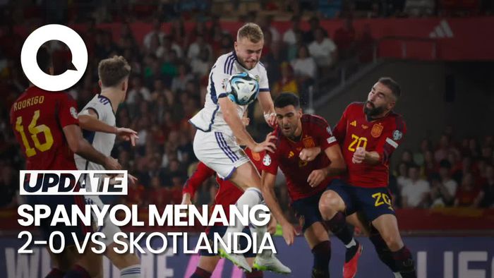 Balas Dendam! Spanyol Libas Skotlandia 2-0 di Kualifikasi Euro 2024