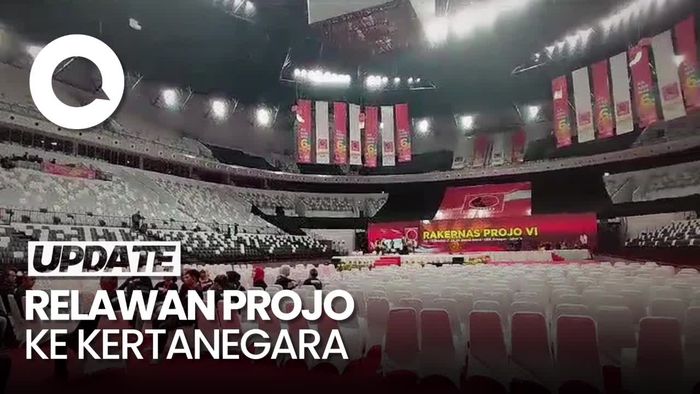 Rakernas Projo Tiba-tiba Selesai, Relawan Berangkat ke Kertanegara