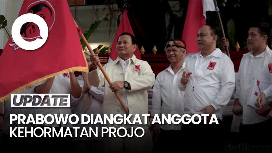 Projo Angkat Prabowo Sebagai Anggota Kehormatan