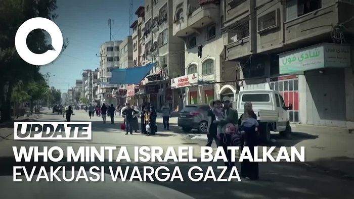 WHO Kritik Israel soal Evakuasi 1 Juta Warga Gaza: Itu Akan Jadi Bencana!