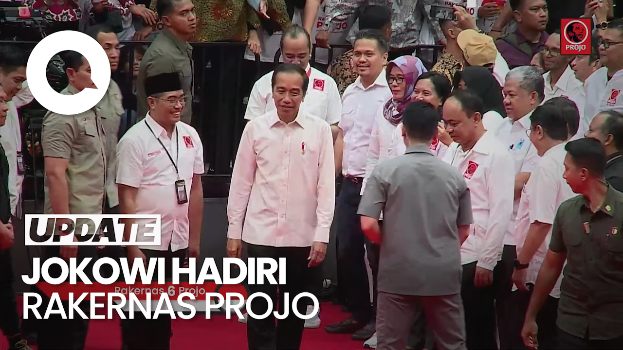 Jokowi Tiba Di Rakernas VI Projo