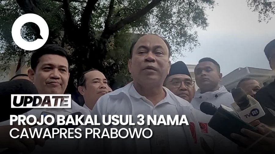 Projo Bakal Usul 3 Nama Bacawapres Pendamping Prabowo