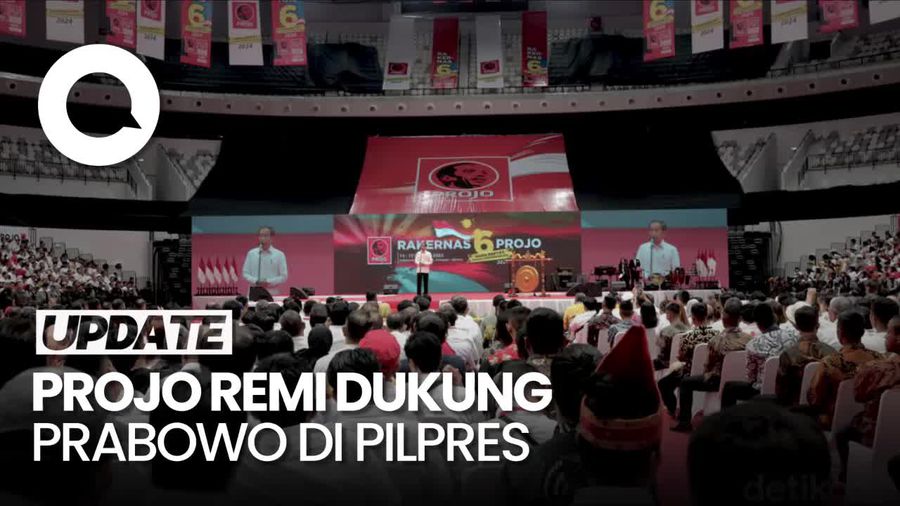 Kejutan di Rakernas Projo: Dibuka Jokowi, Gibran Hadir, Dukung Prabowo