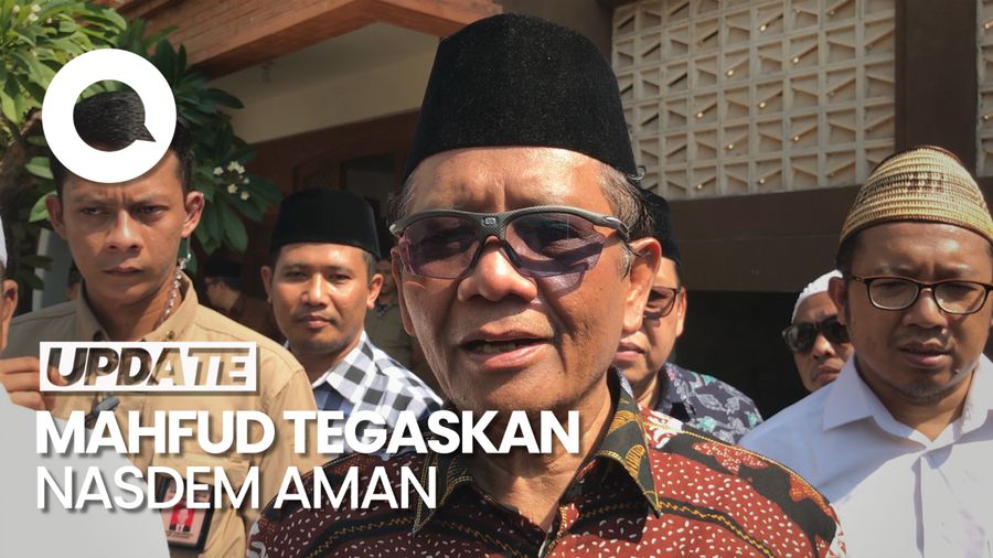 Spekulasi NasDem Dibubarkan gegara SYL, Mahfud: Hampir Tidak Mungkin