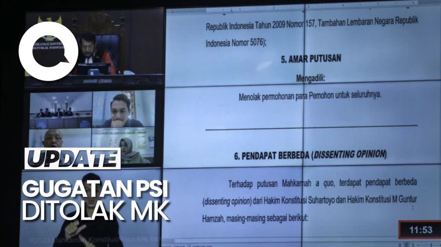 Pertimbangan MK Tolak Gugatan PSI soal Usia Capres-Cawapres