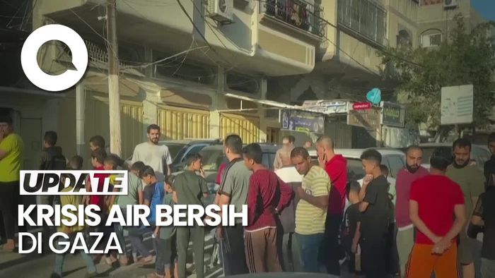 Warga Gaza Antre Berjam-jam untuk Dapatkan Air Imbas Blokade Israel