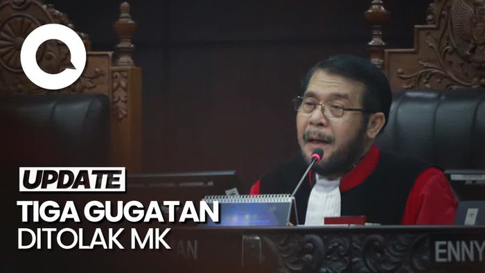 Tok! MK Tolak 3 Gugatan soal Batas Usia Capres-Cawapres