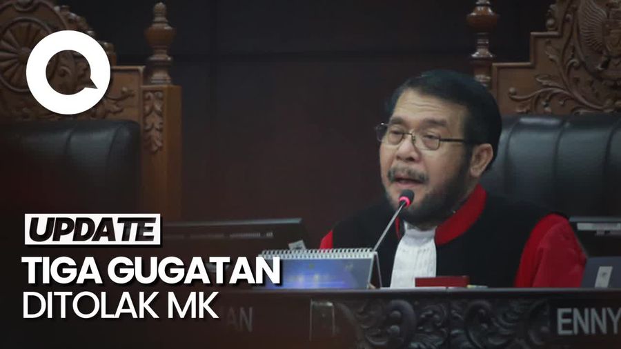 Tok! MK Tolak 3 Gugatan soal Batas Usia Capres-Cawapres