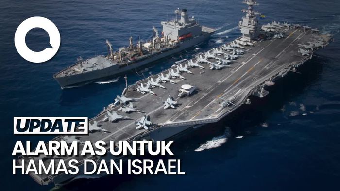 Peringatan AS Lewat Kapal Induk Agar Perang Hamas Vs Israel Tak Meluas