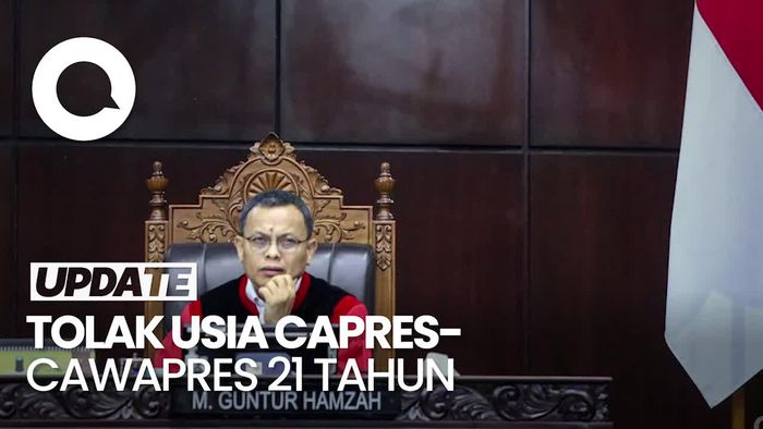 MK Juga Tidak Terima Gugatan Batas Usia Capres-Cawapres Jadi 25 Tahun