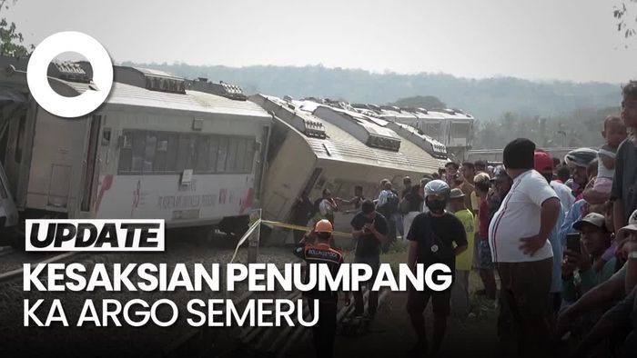 Penumpang Cerita Detik-detik Kecelekaan KA Argo Semeru dan KA Argo Wilis