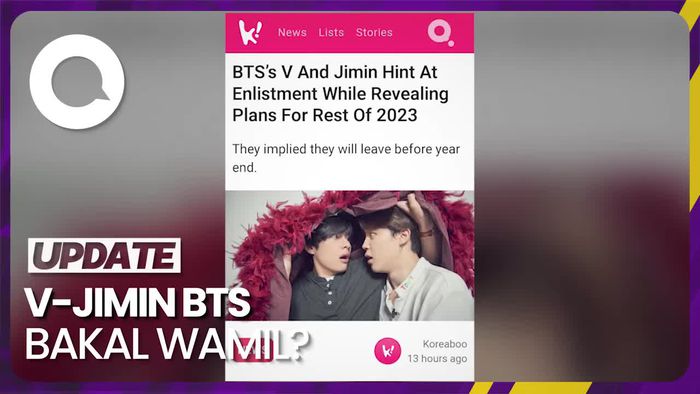 V-Jimin BTS Isyaratkan Bakal Segara Wamil 