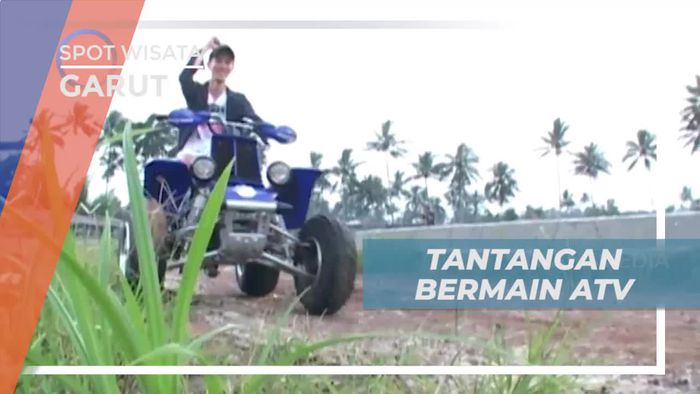 Berkeliling Kawasan Taman Air Sabda Alam Garut Dengan ATV